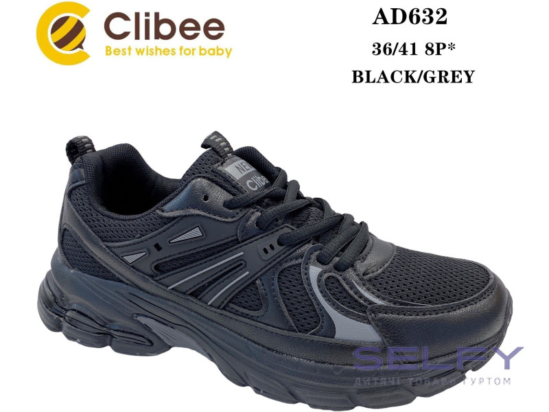 Кросівки Clibee AD632 black-grey 36-41 по- розмірно, Фото 1