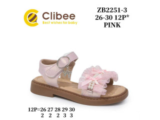 Босоножки детские Clibee ZB2251-3 pink 26-30
