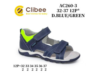 Босоніжки дитячі Clibee AC260-3 blue-green 32-37