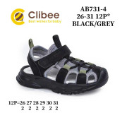 Босоножки детские Clibee AB731-4 black-grey 26-31