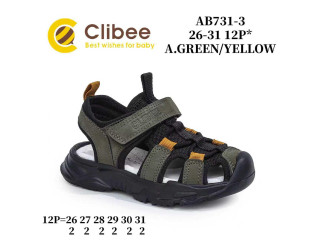 Босоножки детские Clibee AB731-3 a.green-yellow 26-31