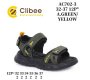 Босоножки детские Clibee AC702-3 a.green-yellow 32-37