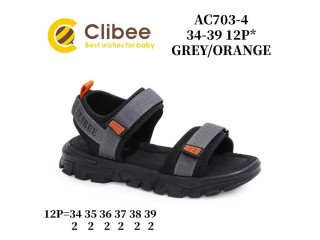 Босоножки детские Clibee AC703-4 black-green 34-39