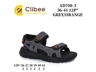 Босоножки детские Clibee AD708-3 grey-orange 36-41