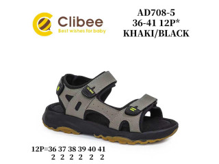 Босоніжки дитячі Clibee AD708-5 khaki-black 36-41