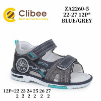 Босоніжки дитячі ClibeeZA2260-5 blue-grey 22-27