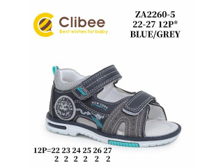 Босоніжки дитячі ClibeeZA2260-5 blue-grey 22-27