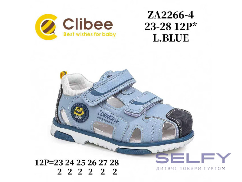 Босоніжки дитячі Clibee ZA2266-4 l.blue 23-28, Фото 1