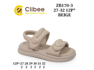 Босоніжки дитячі Clibee ZB170-3 beige 27-32