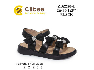 Босоніжки дитячі ClibeeZB2250-1 black 26-30