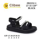 Босоніжки дитячі Clibee ZB2252-1 black 27-31