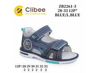 Босоніжки дитячі Clibee ZB2261-3 blue-l.blue 28-33