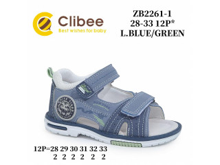 Босоніжки дитячі Clibee ZB2261-1 l.blue-green 28-33