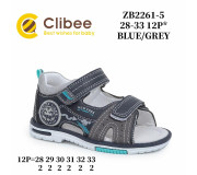 Босоніжки дитячі Clibee ZB2261-5 blue-grey 28-33