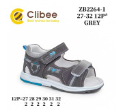 Босоніжки дитячі Clibee ZB2264-1 grey 27-32