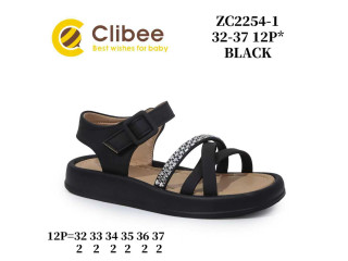 Босоножки детские Clibee ZC2254-1 black 32-37