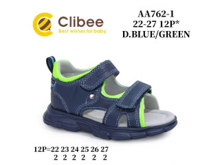 Босоніжки дитячі Clibee AA762-1 d.blue-green 22-27