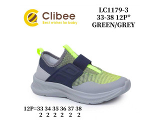 Кросівки дитячі Clibee LC1179-3 green-grey 33-38