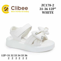 Босоніжки дитячі Clibee ZC178-2 white 31-36