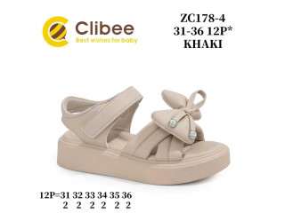 Босоножки детские Clibee ZC178-4 khaki 31-36