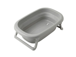 Ванна дитяча складна Foldable Bathtub з термометром, dove gray