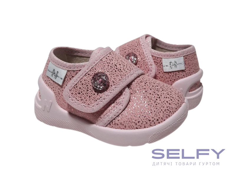 Bella 20-25 рожева, блискуча з камінчиком, Фото 1