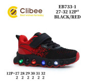 Кросівки дитячі Clibee EB733-1 black-red 27-32