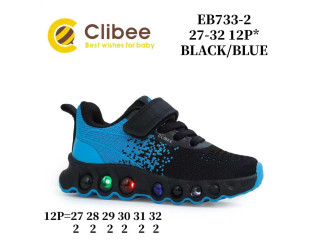 Кросівки дитячі Clibee EB733-2 black-blue 27-32