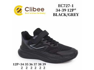 Кроссовки детские Clibee EC727-1 black 34-39