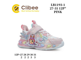 Кроссовки детские Clibee LB1193-1 pink 27-31