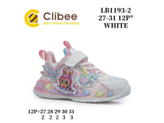 Кроссовки детские Clibee LB1193-2 white 27-31