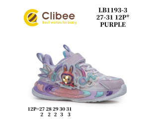 Кросівки дитячі Clibee LB1193-3 purple 27-31