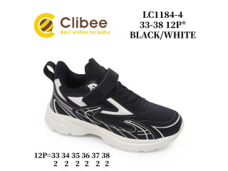 Кросівки дитячі Clibee LC1184-4 black-white 33-38