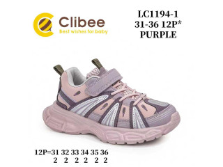 Кроссовки детские Clibee LC1194-1 purple 31-36