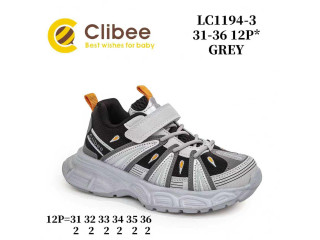 Кроссовки детские Clibee LC1194-3 grey 31-36