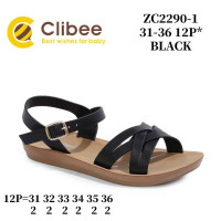 Босоніжки дитячі Clibee ZC2290-1 black 31-36