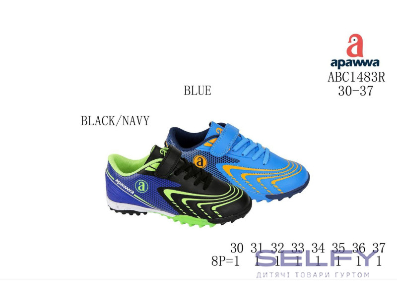 Кроссовки детские Apawwa ABC1483R blue-navy 30-37, Фото 1