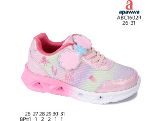 Кросівки дитячі Apawwa ABC1602R pink 26-31