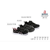 Кросівки дитячі Apawwa ABC2262P black-pink 26-31