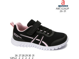 Кроссовки детские Apawwa ABC2262P black-pink 26-31