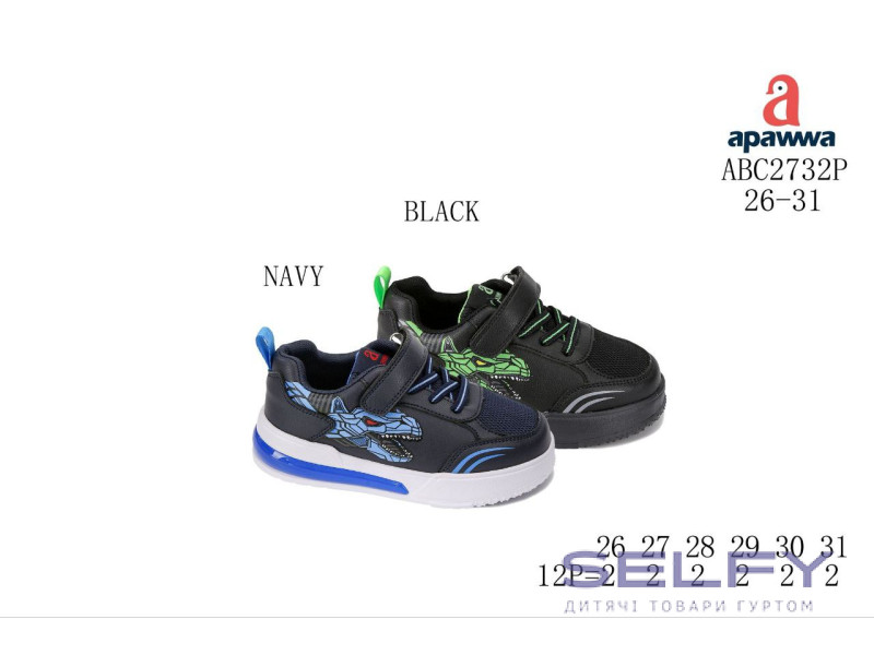 Кросівки дитячі Apawwa ABC2732P navy 26-31, Фото 1