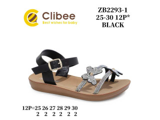 Босоніжки дитячі Clibee ZB2293-1 black 25-30