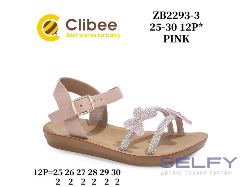 Босоножки детские Clibee ZB2293-3 pink 25-30, Фото 1