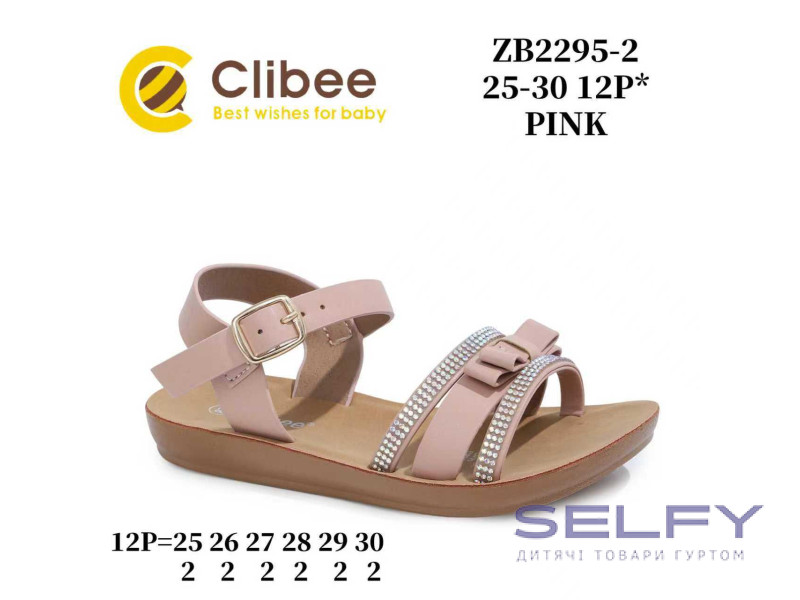 Босоніжки дитячі Clibee ZB2295-2 pink 25-30, Фото 1