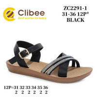 Босоножки детские Clibee ZC2291-1 black 31-36