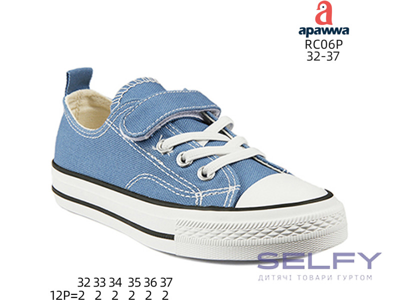 Кеди дитячі Apawwa RC06P blue 32-37, Фото 1