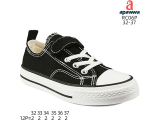 Кеди дитячі Apawwa RC06P black 32-37