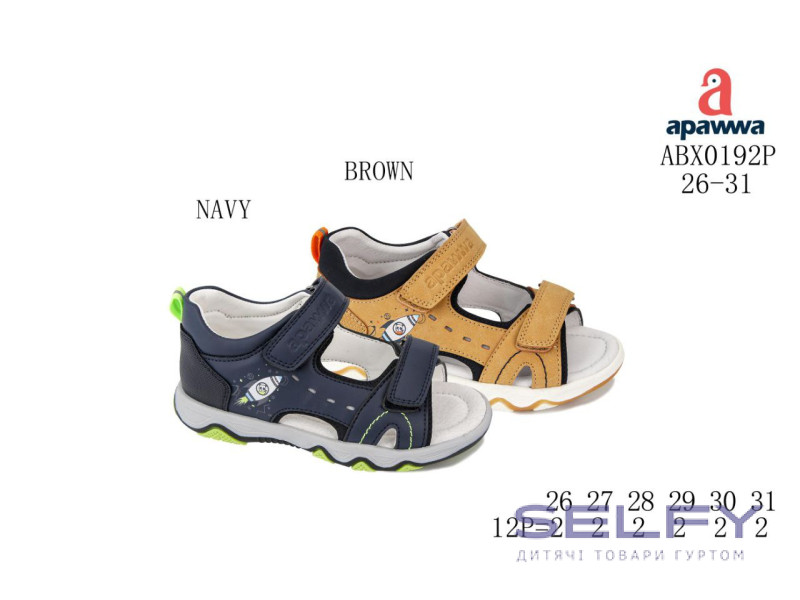 Босоножки детские Apawwa ABX0192P navy 26-31, Фото 1
