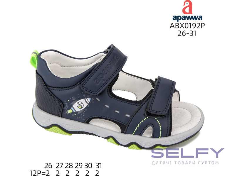 Босоніжки дитячі Apawwa ABX0192P navy 26-31, Фото 1