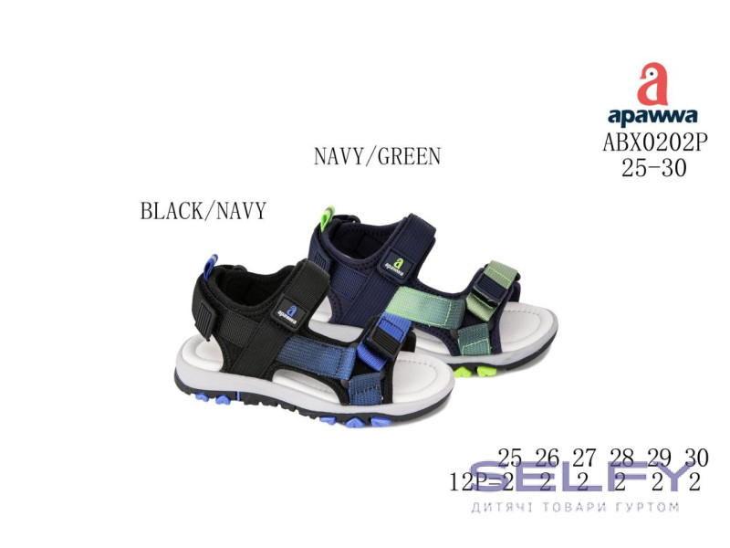 Кросівки Apawwa ABX0202P  black-navy 25-30, Фото 1